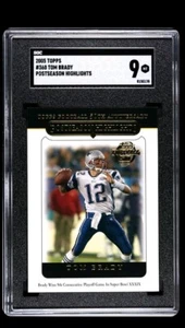 2005 Topps Postseason Highlights Tom Brady #360 SGC 9 - Picture 1 of 1