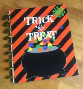 Fall Halloween Trick or Treat Front/Back Cover Set for use w Happy Planner - Picture 1 of 2