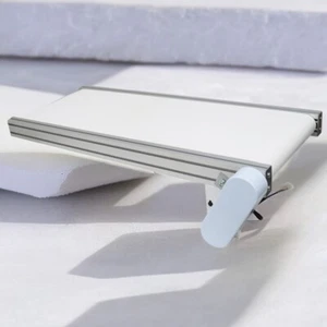 110V 47.2*15.8'' White PVC Belt Conveyor Mesa Adjustable Speed Packing/Shipping - Picture 1 of 22