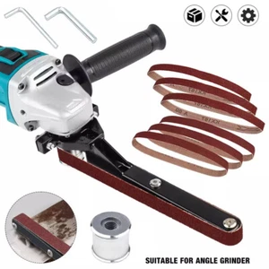 DIY Angle-Grinder Electric Belt Sander Attachment Polishing Tools Woodworking UK - Picture 1 of 11