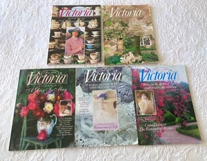 5 Issues Victoria Magazine 1992 Spring Summer Gardens, England, France - Picture 1 of 11