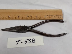 Vintage Neadle Nose Pliers 6.5” Fish Embossed on Handles (558) - Picture 1 of 11