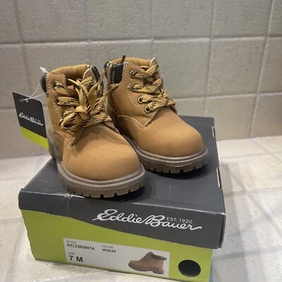 Eddie Bauer Hiker Boot Toddler Size 7 M Wheat NIB RTLC682001A - Image 1 of 4
