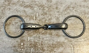 5 in. Hollow Mouth Loose Ring Snaffle Bit Whistle Pipe Wind Sucking - Picture 1 of 2