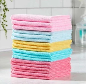 SALE Homelife 18Pk Multi Coloured Microfibre Cloths 30 X 30cm - Picture 1 of 3