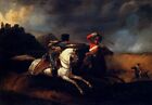Oil Painting repro  Horace Vernet Two Soldiers on Horseback