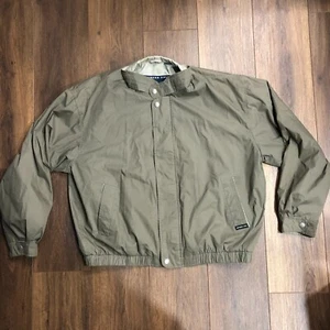 Vintage Members Only Mariner Jacke Windbreaker Herren Gr. XL oliv beige Full Zip - Bild 1 von 10