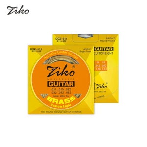 ZIKO DCZ-011 Corde per chitarra acustica folk 6 pezzi corde in ottone - Foto 1 di 3