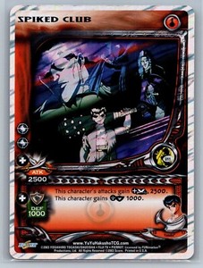 Yu Yu Hakusho TCG U11 Spiked Club (Unlimited Edition) Dark Tournament Card - NM