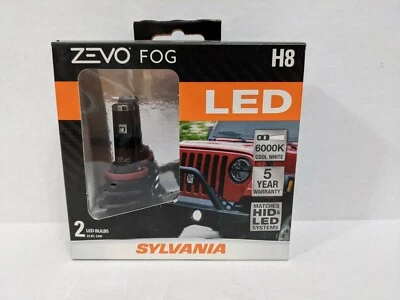 Sylvania ZEVO LED Kit 6000K Blanco H8 Dos Bombillas Luz Antiniebla Actualización Ajuste de Repuesto Foto 1 de 4