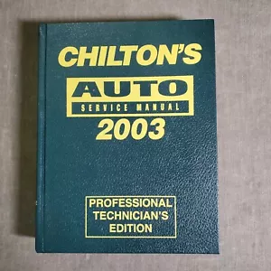 CHILTON'S IMPORT AUTO SERVICE MANUAL 2003 Professional Technician's Edition - Picture 1 of 7