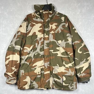 Vintage CABELA'S Jacket Frog Camouflage Gore-Tex Hunting Men's Large USA Made - Picture 1 of 16