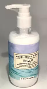 NEW SEALED MICHEL DESIGN WORKS BEACH SCENT HAND & BODY LOTION 8oz. SHEA JOJOBA - Picture 1 of 3