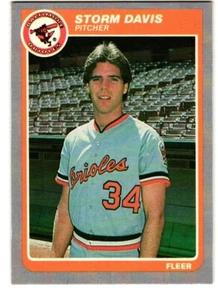 1985 Fleer #174 Storm Davis Baltimore Orioles - Picture 1 of 2