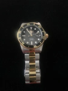 Invicta Men's Watch Pro Diver Quartz Black Dial Two Tone Steel Bracelet 8934 - Picture 1 of 3