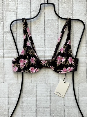 TRAJE DE BAÑO ACACIA FLORET 'GINEBRA' TOP DE BIKINI CON AROS (L) NUEVO CON ETIQUETAS Foto 1 de 4