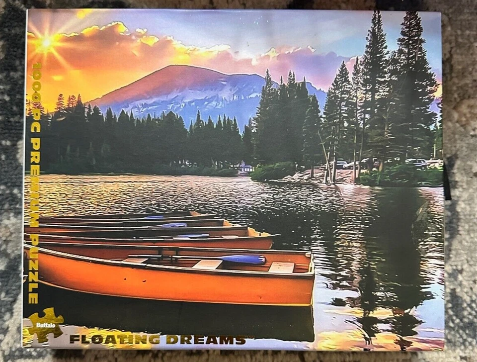 Rompecabezas Buffalo Games 1000 piezas Floating Dreams Gold Collection sellado Foto 1 de 2