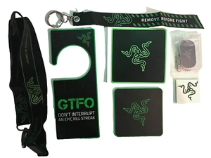 Razer L33T Gaming Accessories Pack, Lanyard, Dog Tag, Tattoo & more! *FREE POST* - Picture 1 of 1