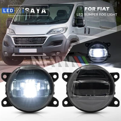 2x LED White Fog Driving Light For 2014- Fiat Ducato Peugeot Boxer Citroen Relay - Image 1 of 4