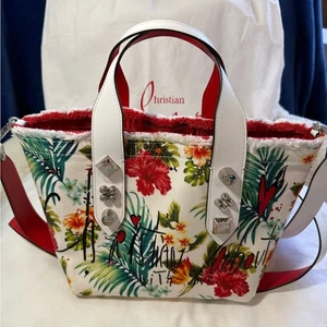 Bolso Frangibus Christian Louboutin Hawaii Exclusivo de Lona RARO - Imagen 1 de 10