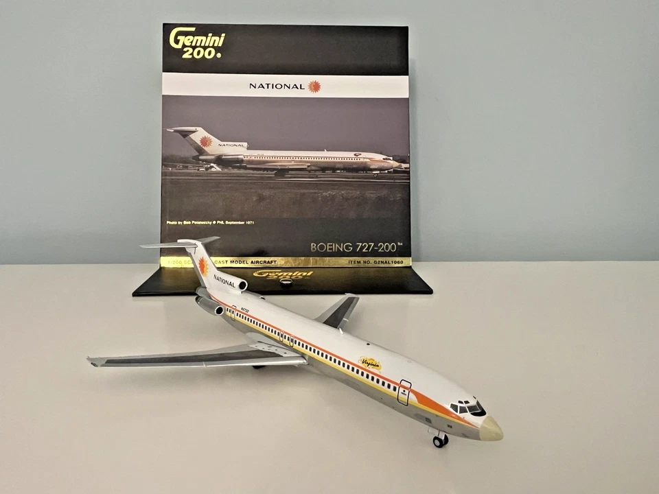 National Airlines Boeing 727-200 1:200 diecast en librea final Sun King Foto 1 de 4