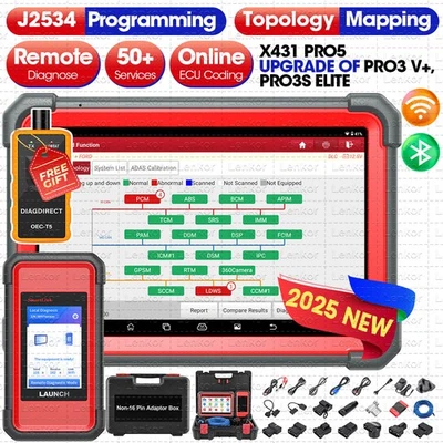 2025 LANZAMIENTO X431 PRO 5 PAD V+ Herramienta de escáner de diagnóstico de automóvil Programación Codificación de llaves Foto 1 de 4