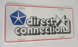 VINTAGE MOPAR DIRECT CONNECTION LICENSE PLATE DODGE GTX DART HEMI 340 440 - Picture 1 of 2