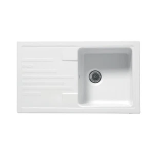 Lavello da incasso in ceramica mod. c282 con 1 vaschetta 86 x 50 bianco rever... - Foto 1 di 1