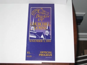 Autographed 1988 Breeders' Cup Program by HOF-Chris McCarron on #6-HOF- Alysheba - Picture 1 of 4