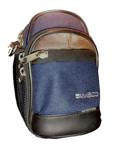 AMBICO Camera/Accessory Bag Navy Blue Gray Black Strap & Belt Loop 5 Pocket Zip - Picture 1 of 6
