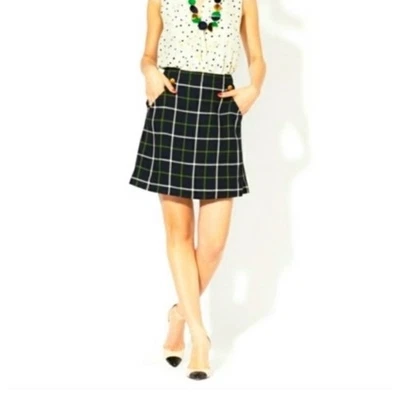 Kate Spade Plaid Fallon Skirt The Rules Size 4 Women's Academia Preppy - Image 1 of 4
