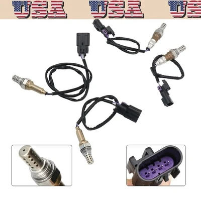 Sensor de oxígeno ascendente y descendente 4 piezas para Hyundai 2007-2009 Santa Fe 2007-2012 Veracruz Foto 1 de 4