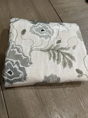 West Elm Poppy Bloom Curtain Drape  48x108 ONE panel Vetiver Green - Image 1 of 2