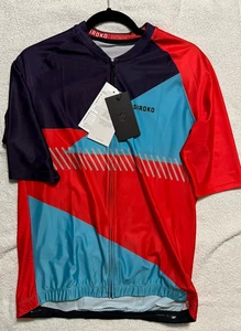 Siroko Cycling Jersey - Red/Blue/Navy - Size 2XL - New With Tags - Picture 1 of 1