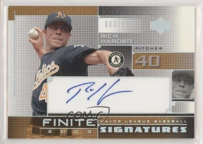 Upper Deck Finite Signatures 2003/150 Rich Harden #FS-RN automático Foto 1 de 2