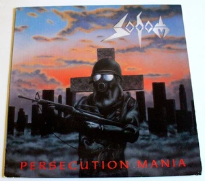 SODOM 1988 Persecution Mania LP STEAMHAMMER USA Press SHLP7000 THRASH METAL Rare - Picture 1 of 21