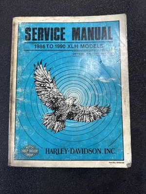 Harley-Davidson Oficial Fábrica 1986-1990 XLH Sportster Manual de Servicio 99484-90 Foto 1 de 4