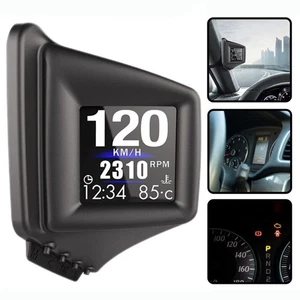 P8 Car Digital HUD Head Up Display Speedometer RPM Alarm OBD2 GPS Smart Gauge - Imagen 1 de 5