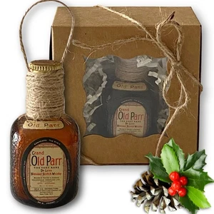 Adorno de botella de vidrio vintage artesanal de whisky escocés Grand Old Parr De Luxe - Imagen 1 de 7