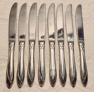 Yamazaki Alexandra Ice Dinner Knives Set Of 8 Replacement Flatware Butter Knives - Picture 1 of 3