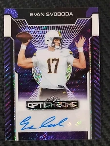 2025 Optichrome Evan Svoboda Purple Refractor 5/5 Auto Rookie WYOMING #BAES2 - Bild 1 von 5