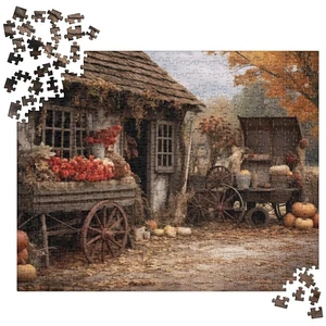 Jigsaw puzzle Fall Decor Halloween Art Games Gift Thanksgiving - Picture 1 of 1