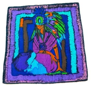 NOS Stoffels Swiss Hanky Native American Woman EXC - Picture 1 of 3
