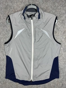 Chaleco de Correr Brooks Para Hombre Gris Medio Azul Marino Cortavientos Reflectante Atlético M - Imagen 1 de 8