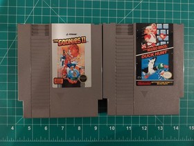 Super Mario Bros & Duck Hunt (Nintendo NES) Cart Lot Goonies II 2