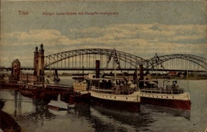 Ak Sowjetsk Tilsit Ostpreußen, Königin Luise Brücke mit Dampfer... - 4275386 - Picture 1 of 2
