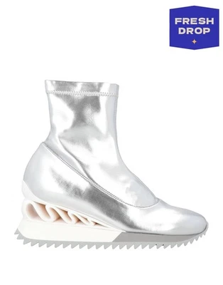 PVP €546 LE SILLA Botas Deportivas al Tobillo US8 UK5 EU38 Metálicas HECHAS A MANO en Italia Foto 1 de 4