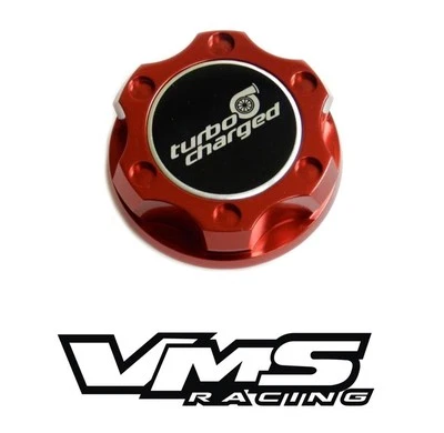 TAPA DE LLENADO DE ACEITE DE MOTOR DE CARRERAS TURBOALIMENTADO ROJO PARA FIAT 500 / DODGE DART Foto 1 de 2