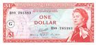 ECS $ 1 ND. 1965 Serie B 89 Que. II im Umlauf befindliche Banknote ESF