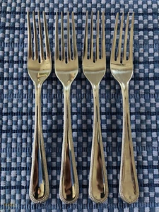 (4) Salad Forks Gorham BRAID Glossy 18/10 Stainless China 7-1/4" - Picture 1 of 4